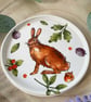 Handmade Autumn Hare Ceramic Dish - Image 2