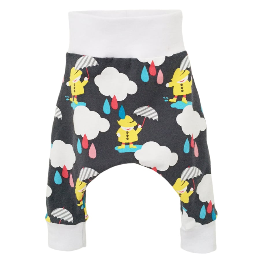 New baby, Baby trousers, Cute Dancing in the rain harem pants, gift idea