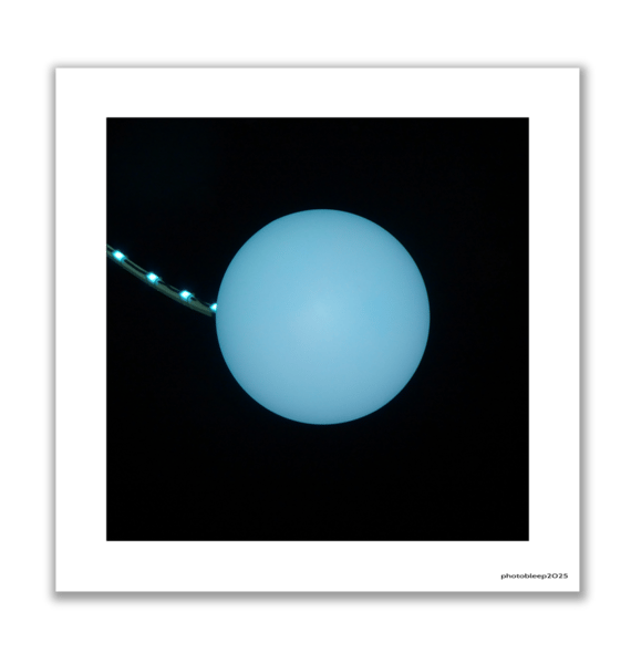 blue light abstract .v4 Fine Art Print