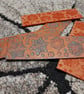 Handmade ceramic terracotta christmas tile decoration - Image 1
