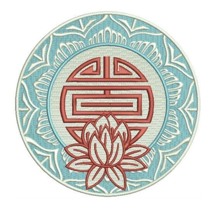 Lotus Flower Patch - available in 4 sizes