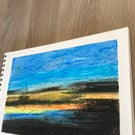 Coastal oil pastel 