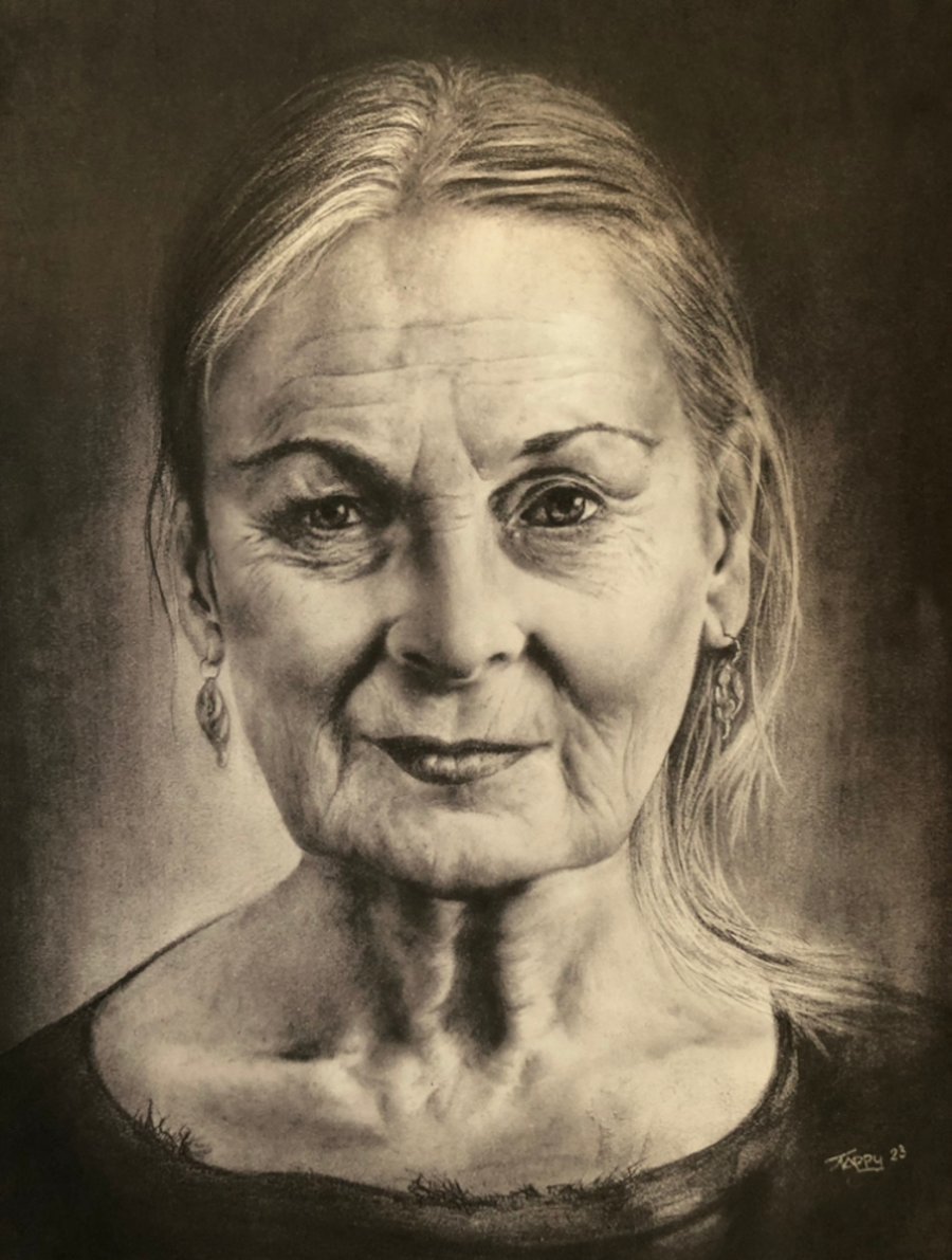 Vivienne punk art portrait print