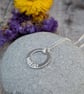Sterling Silver Hand Stamped Warrior Necklace - JBJ2005 - Image 3