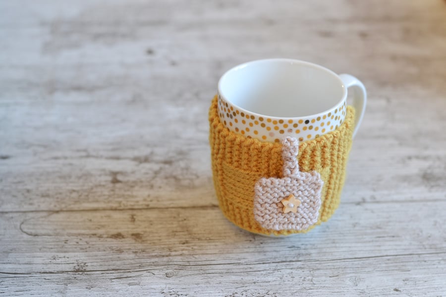 Hand Knitted Mug Hug Cup Cozy