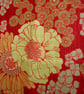 70s Orange Floral LARGO by Sidlaw Textiles VIntage Fabric Lampshade option  - Image 7