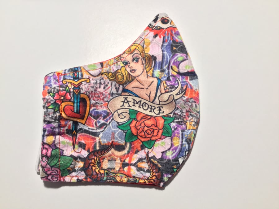 Face Mask Rockabilly Face Covering