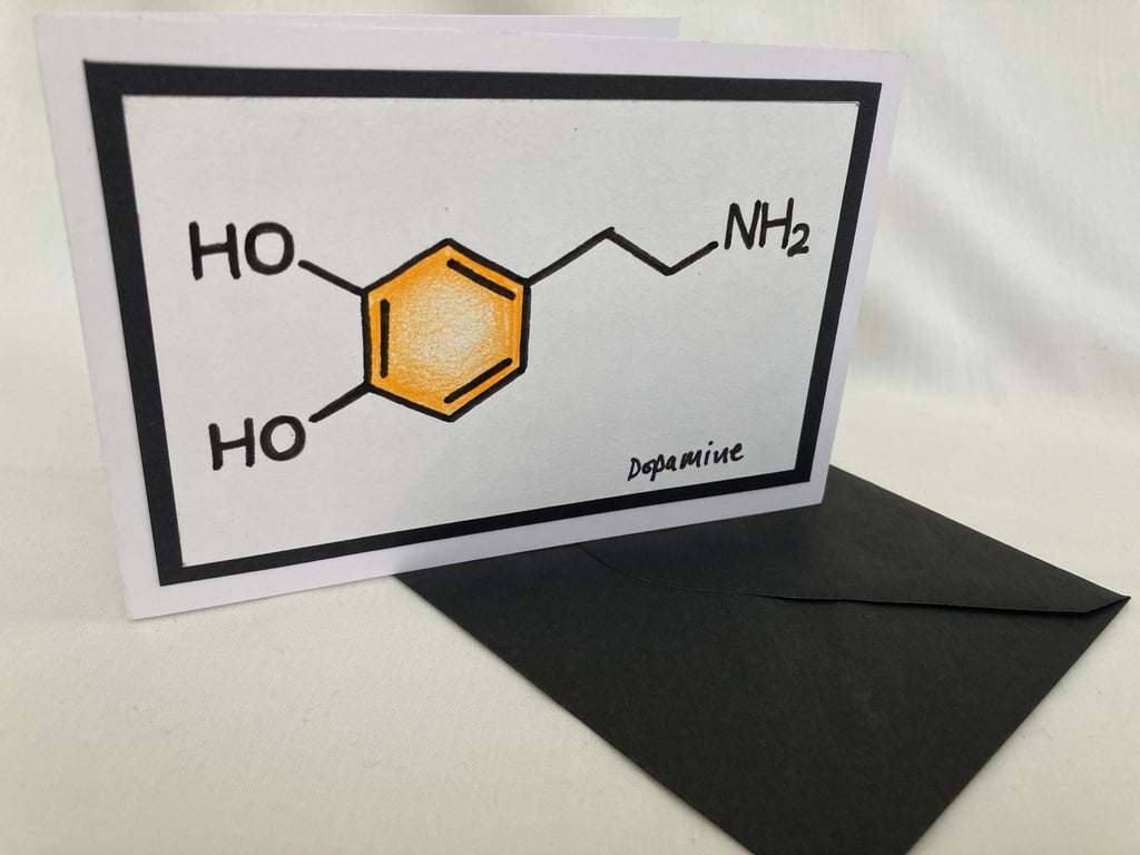 Dopamine greetings card