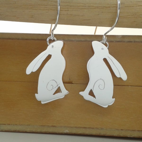 Moon Gazing Hare Earrings