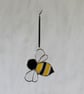 Stained Glass Yellow & Black Bumble Bee Suncatcher - Image 5