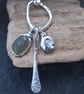 Sterling Silver Sea Glass Cluster Pendant Necklace, Recycled Materials - Image 9