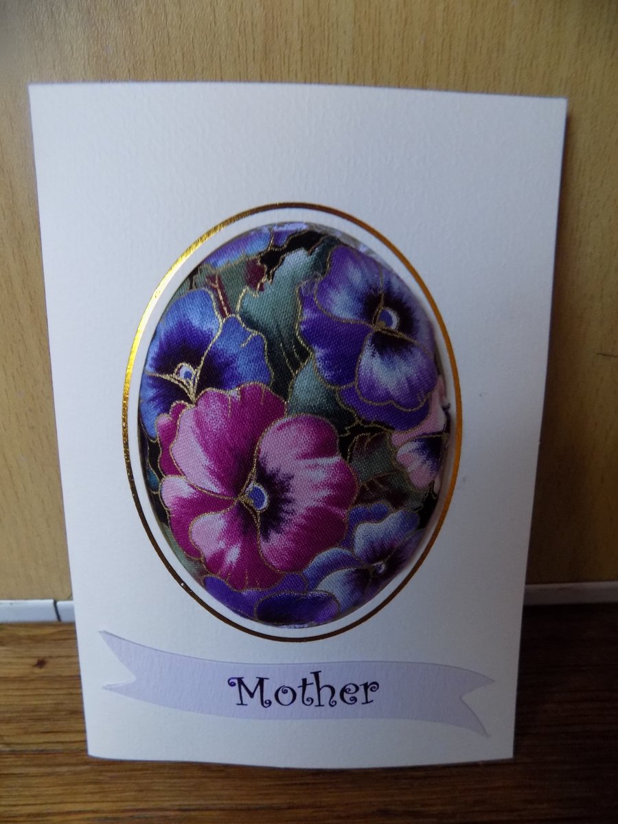 PANSY MOTHERS DAY CARD  003