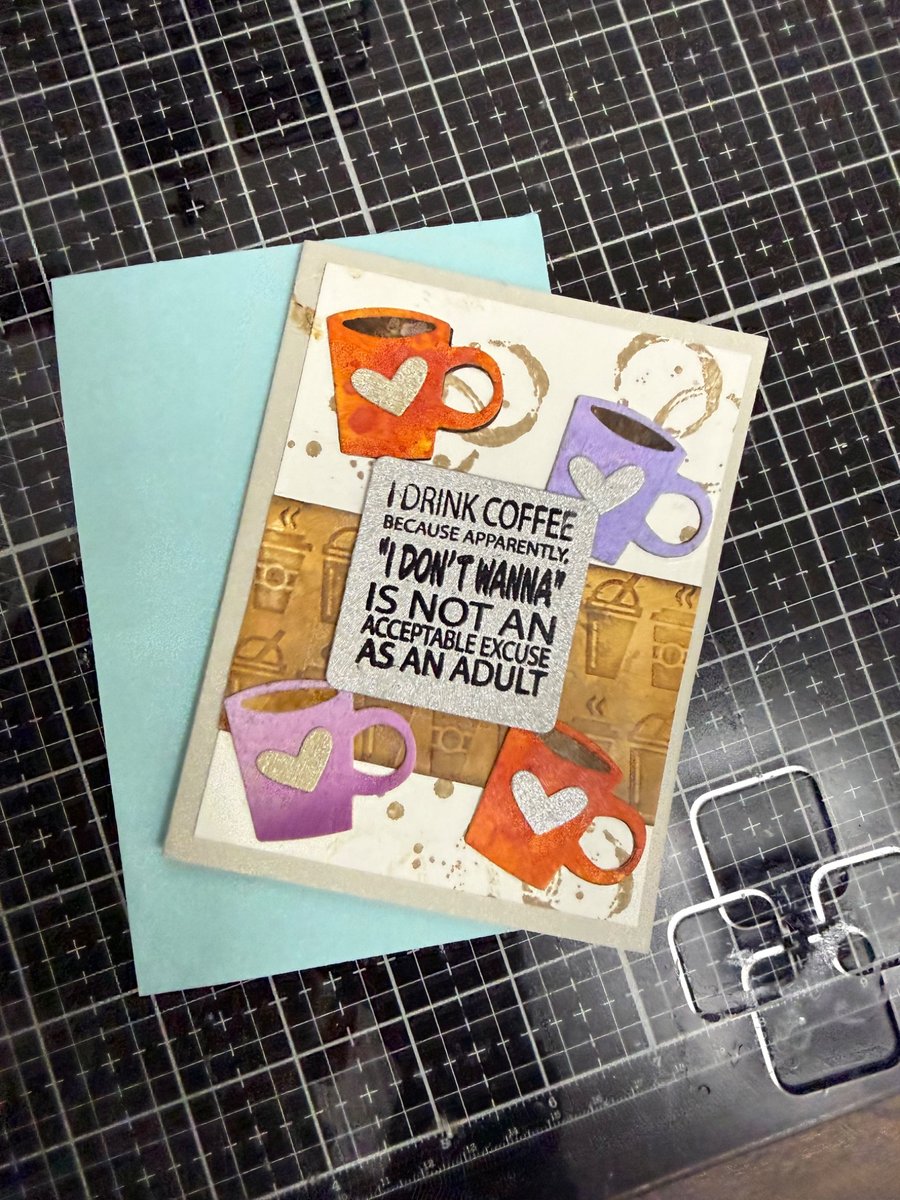 Humorous coffee greeting card 