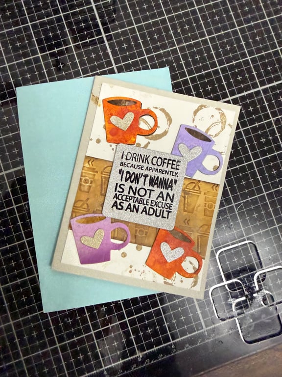 Humorous coffee greeting card 