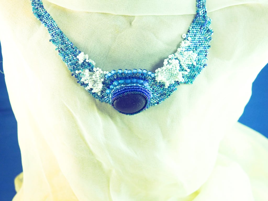 Wave Sea Glass Necklace