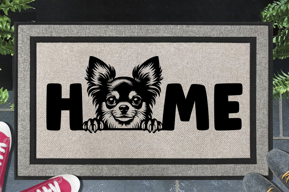 Chihuahua Home Door Mat No.1 - All Weather Doormat - 45x70cm 