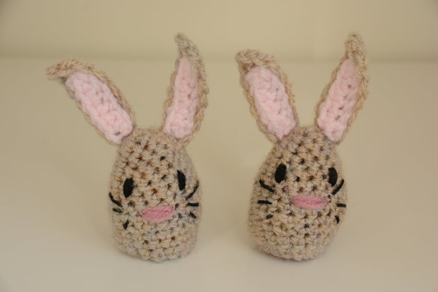 2 Easter Egg Bunny Covers - Set of 2 (fawn)