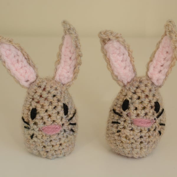 2 Easter Egg Bunny Covers - Set of 2 (fawn)