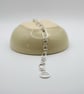 Silver link bracelet knotted and paperclip links - Image 4