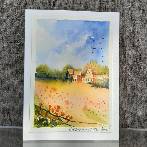 Summer Heat  Blank Card. Original Painting.v260154