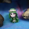 Princess 'Ghil' Tiny Royal Gnome with Crown Jewels OOAK Sculpt by Ann Galvin