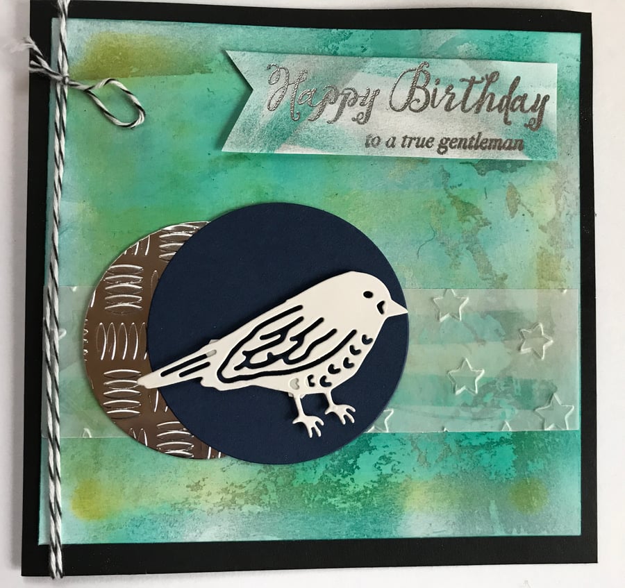 Birthday "True Gentleman" Best Birds Card Personalised