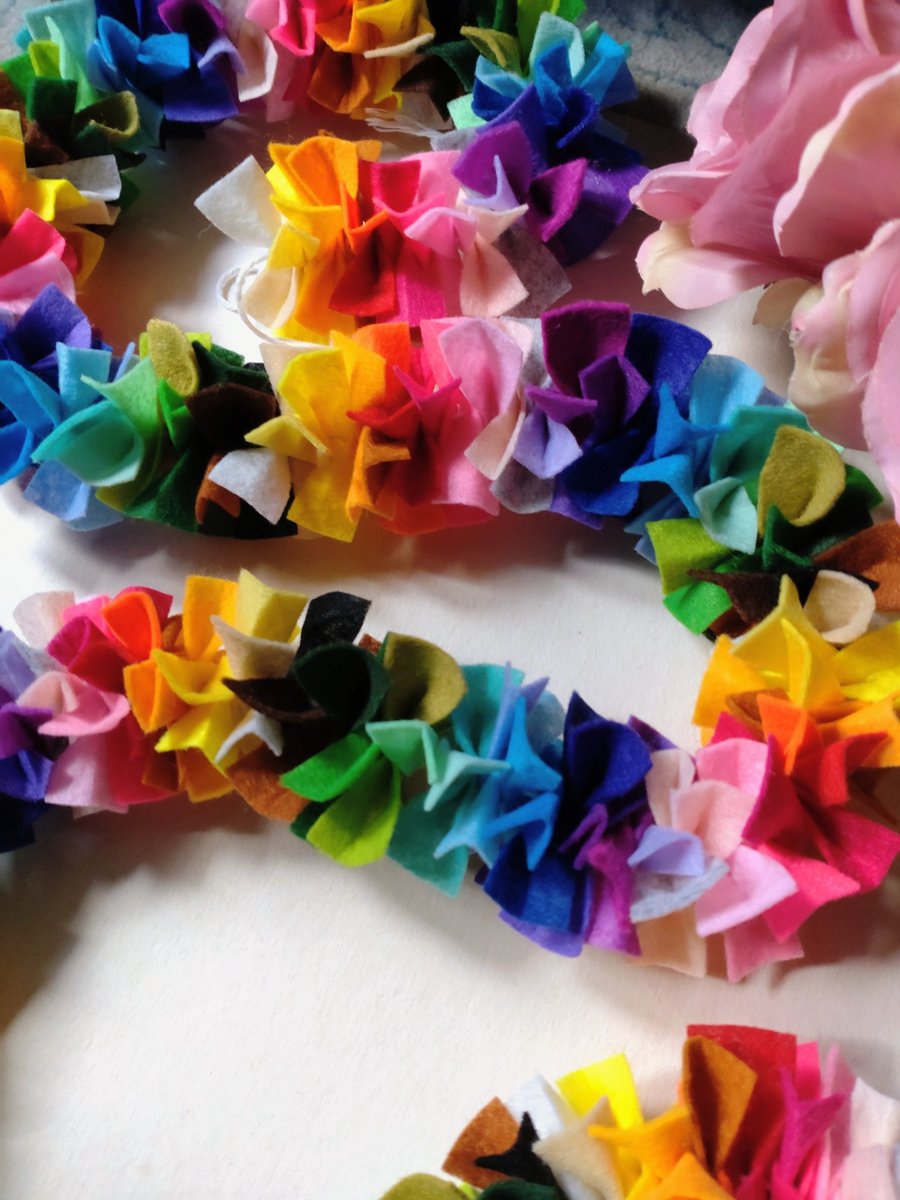 Felt Tinsel Garland, Rainbow Confetti Bunting, Eclectic Bohemian Party Decor