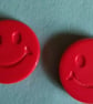 Red smiley face buttons - Image 2
