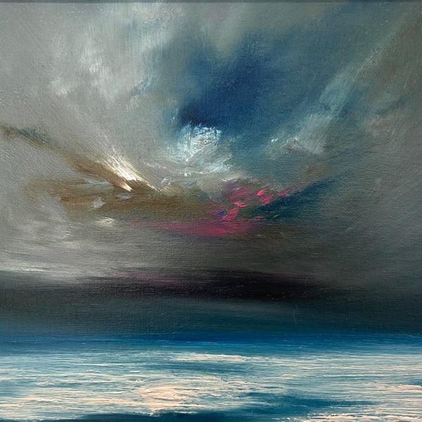 Sea Foam and Pink Clouds
