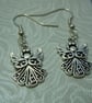 Silver tone Angel charm Earrings - Image 4