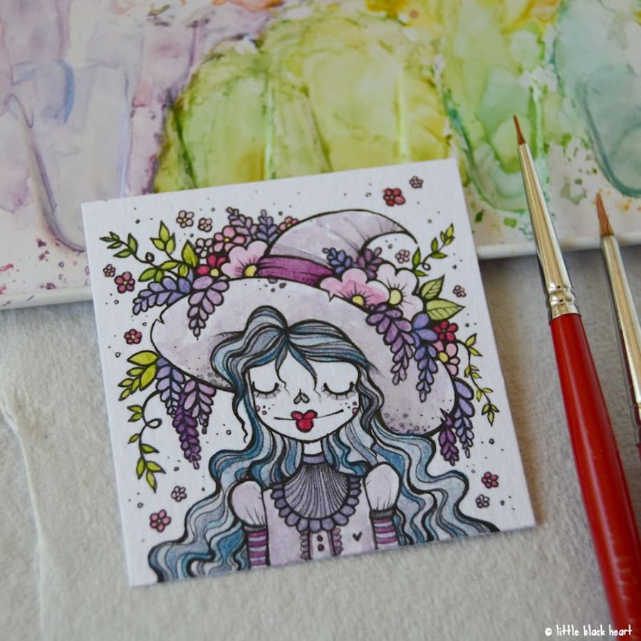 garden witch - wisteria and blossom - original twinchie