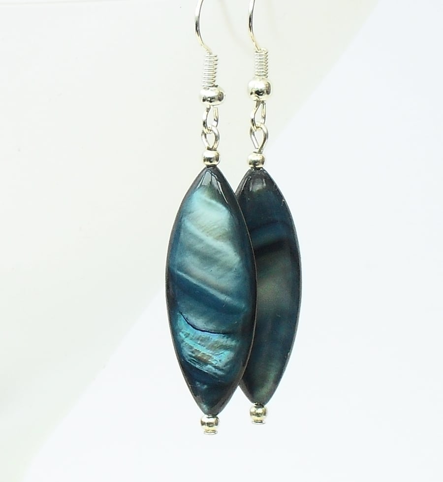 'Mama Mia' Mother of Pearl shell handmade earrings