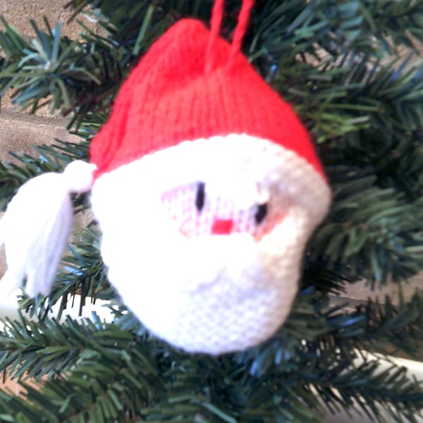 Hanging Santa Head