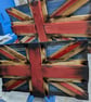 Rustic reclaimed wooden Union jack wall art