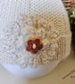 Hand Knitted Luxury Pure 'Baby Alpace'  Baby  Pixie Hat  0-6 months - Image 3