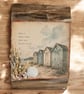 Wooden Coastal Beach Huts Wall Plaque Rustic Seaside Welsh Poplar Wood Art Sign. - Image 2
