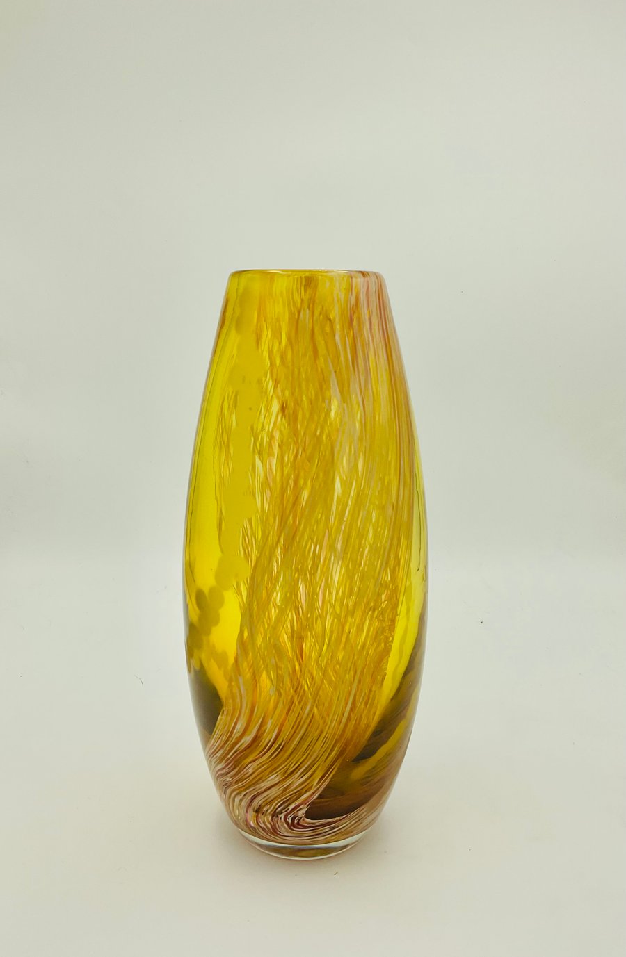 Amber Waterfall Vase