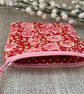 Fabric Coin Purse, Money Pouch, Zipped Purse, Purse, Card Holder, Floral - Image 7