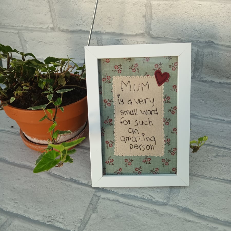 Freemotion framed Mothers verses, Mothers Day, Mum gift