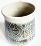 Mug - Hand Thrown Stoneware Ceramic Blue Glazed Mug  - Image 3