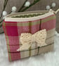 Tartan Coin Purse, Money Pouch, Zipped Purse, Purse, Card Holder, Lace Bow - Image 4