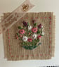Apretty embroidered birthday card 