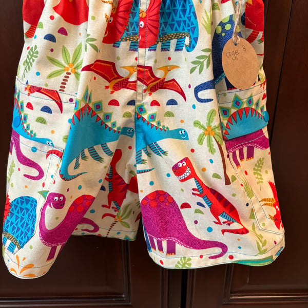 Dinosaur Print Shorts