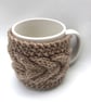 Hand knitted mug cozy