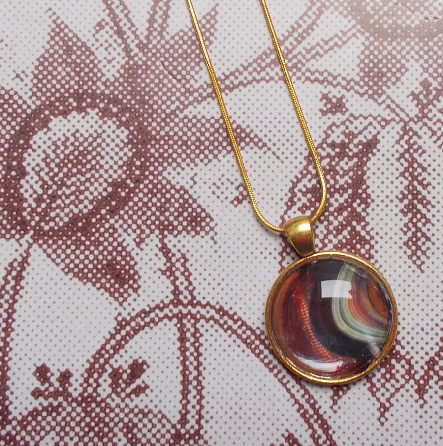 An Autumnal Cabochon Pendant