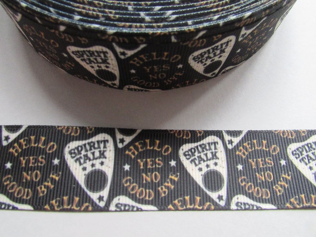 Ouija Talking Spirit Board Planchette 2.5cm Grosgrain Ribbon x 1 metre