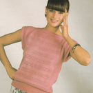 VINTAGE MACHINE KNITTING PATTERN Ladies Pink Vest
