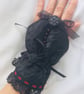 Black Satin and lace wrist cuff, steampunk, Victorian, goth, Halloween  - Image 6