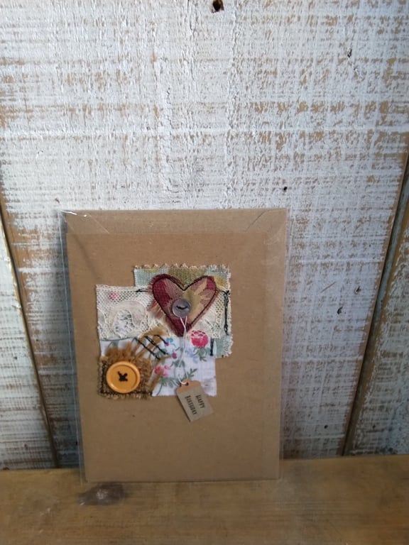 Handmade with love birthday card 