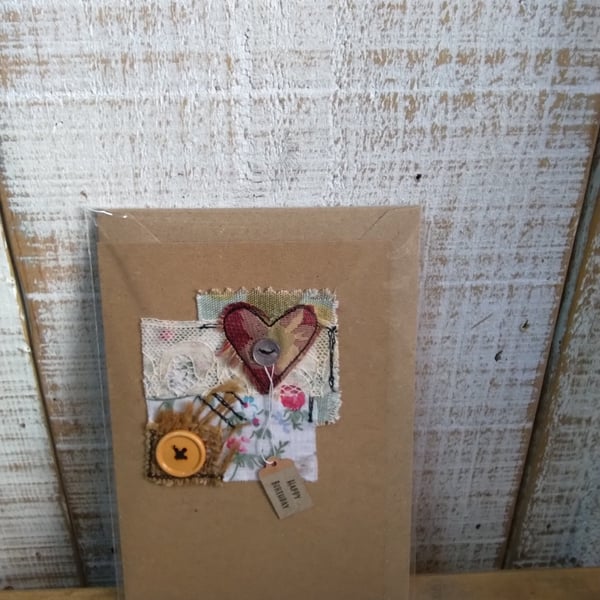 Handmade with love birthday card 